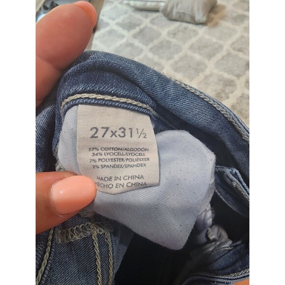 BKE Stella Jeans Womens Size 27x31.5 Blue Slim Fit Low Rise Skinny Stretch Denim - Picture 6 of 8